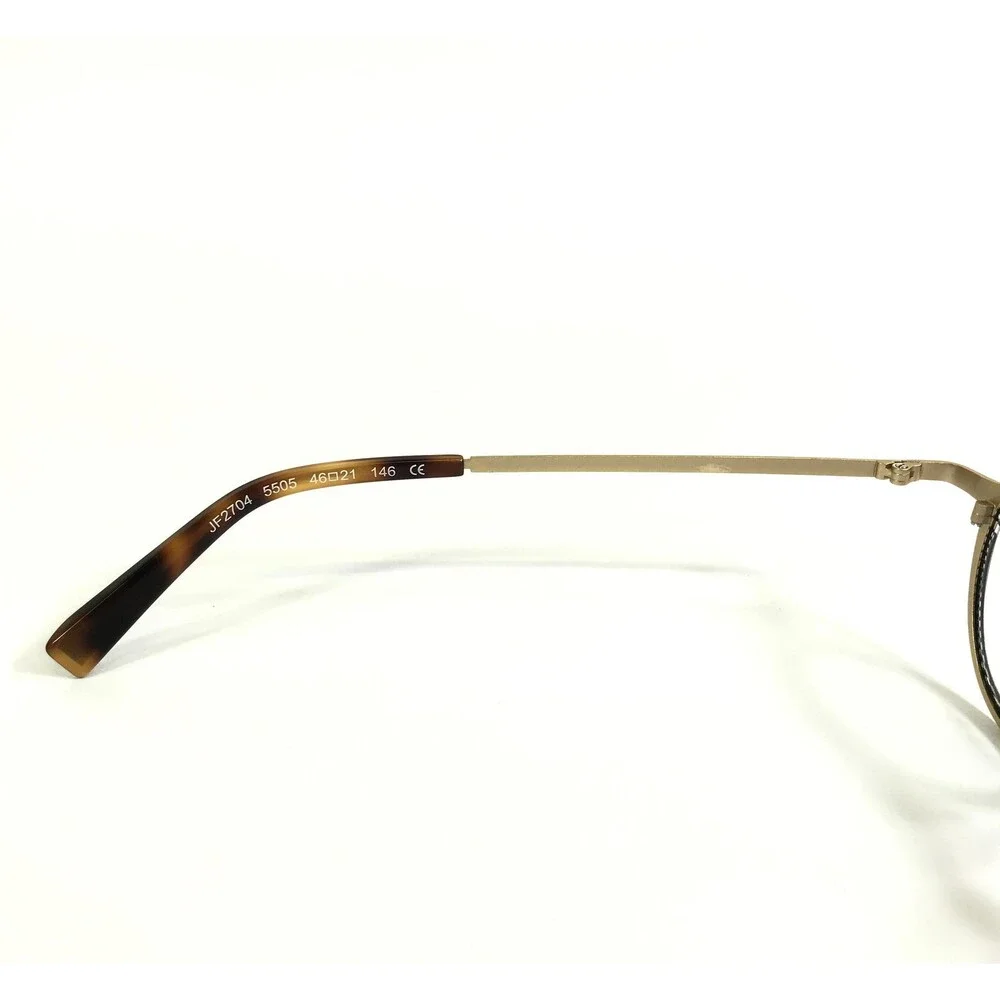 JF Rey Eyeglasses Frames JF2704 5505 Gold Gunmetal Matte Round 46-21-146